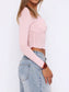 Devine Twisted Sweetheart Neck Long Sleeve T-Shirt