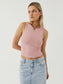 Round Neck Cropped Tank